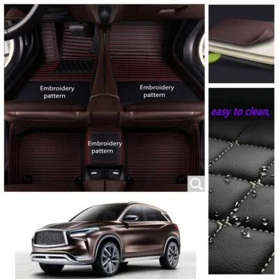 For Infiniti QX30 QX50 QX55 QX56 QX60 QX70 QX80 Car Floor Mats Auto Carpets Rugs - Изображение 1 из 4