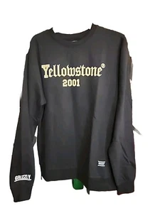 NUEVA GRIZZLY GRIPTAPE SKATE NEGRA Yellowstone 2001 CUELLO REDONDO PARA HOMBRES Camiseta Pesada Talla L - Imagen 1 de 5