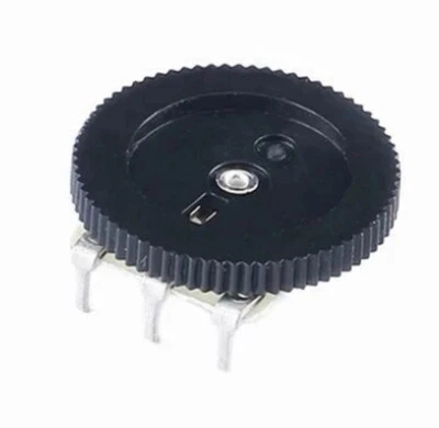 5er Pack Flachpoti/Flachpotentiometer 5 KOhm Mono mit Rändelscheibe - Bild 1 von 4