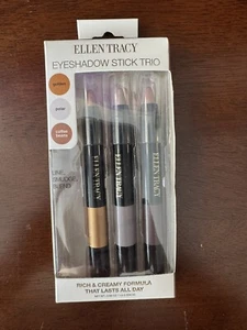 Ellen Tracy Eyeshadow Stick Trio Golden Polar Coffee Beans Creamy Lasts All Day - Picture 1 of 4