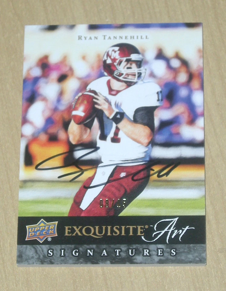 2012 Upper Deck Exquisite Rookie Autograph Art Ryan Tannehill 8/15 - Image 1 of 1