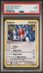 PSA 9 Exploud Holo 3 2005 Pokemon Ex Emerald Card 93453449 - Bild 1 von 2