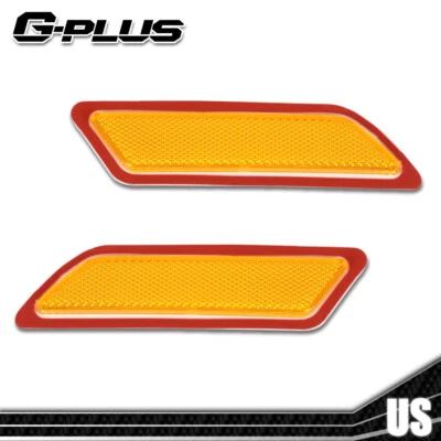 Fit For 2012-2015 BMW 328i Front Driver & Passenger Side Bumper Reflector NEW Foto 1 de 4