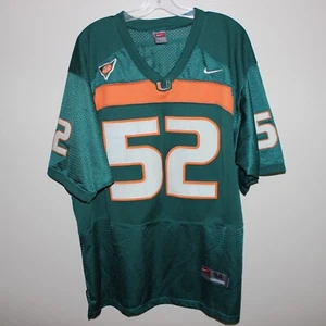 authentic team issue Nike Miami Hurricanes Ray LEWIS #52 football jersey NCAA - Picture 1 of 14