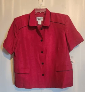Plaza South Woman plus sz jacket/blazer button-up top - Picture 1 of 10
