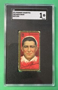 1911 PIEDMONT CIGARETTES T205 DAVID SHEAN SGC 1 POOR RUSTLERS