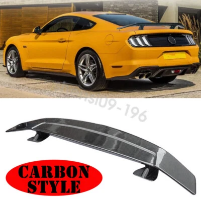 46" Carbon Fiber Style  For Saturn SL1 SC1 Rear Trunk Spoiler Wing Tail Lip Kits - Image 1 of 4