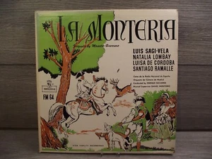 La Monteria Zarzuela Espanola de Jacinto Guerrero Record LP Vinyl Album - Imagen 1 de 4