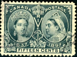 Canada Stamp #58 - Queen Victoria Jubilee (1897) 15¢ (XF) - Picture 1 of 1
