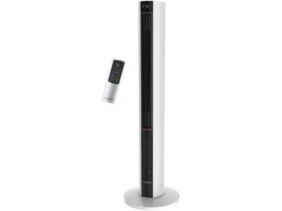 Lasko 1500W Electric Tower Fan & Space Heater w/ Timer and Remote, White (MFR#FH - Image 1 of 4