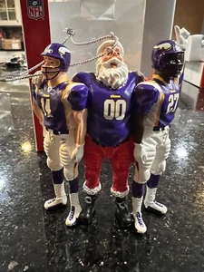 Minnesota Vikings Rare NFL Retro Team Santa Xmas Ornament - Bild 1 von 5