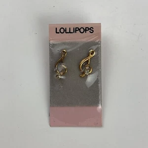 Musical Note Lollipops Earrings Music New - Picture 1 of 2