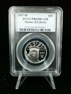 1997-W $50 American Platinum Eagle PCGS PR69DCAM STATUE OF LIBERTY #0291