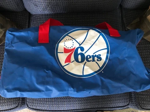 Vintage Philadelphia 76ers Equipment/Gym Bag LEXMARK NICE!! SHIPS FREE Cover