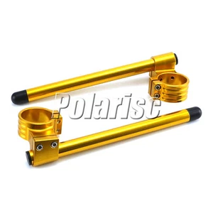 50MM High Clip Ons On Handlebar For Kawasaki Ninja ZX10R ZX1000 2004-2010 HGG - Picture 1 of 4