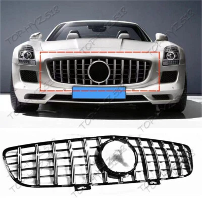 Parachoques delantero plateado para Mercedes Benz C197 Clase SLS AMG 2010-2015 Foto 1 de 4