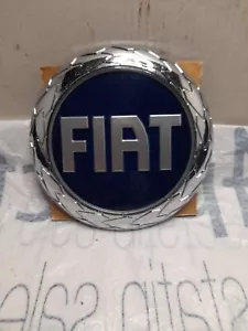 Fregio stemma logo Fiat Posteriore Punto 188 Croma Siena Blu Ø95mm fino a 2006 - Zdjęcie 1 z 5