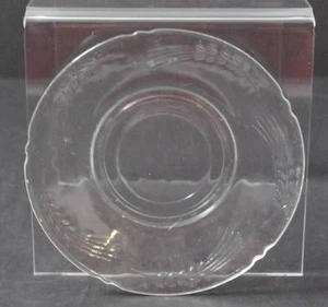 Platillo vintage de diseño de trigo de vidrio transparente - Imagen 1 de 10