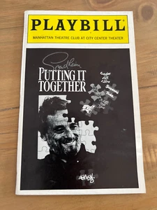 PUTTING IT TOGETHER Off Broadway Playbill Sondheim Julie Andrews Durang abril 1993 - Imagen 1 de 1