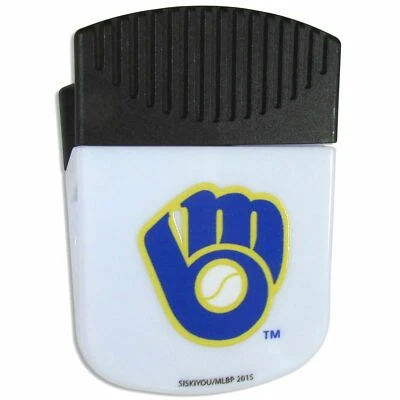 Milwaukee Brewers 2" Chip Clip Imán MLB Licencia Béisbol Foto 1 de 3