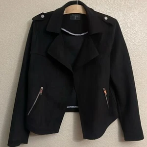 Veste ouverte femme TAHARI noir microsuède moyen polyester stretch - Photo 1/8