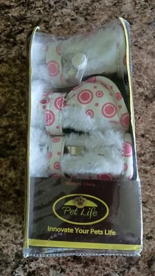 Pet Life Thinsulate Protective Boots, Small, Pink And White, Dog - Image 1 of 4