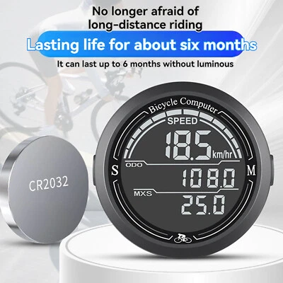 Leuchtendes wasserdichtes Radfahren Gear Code Uhr für Fahrrad/Mountainbike - Bild 1 von 4