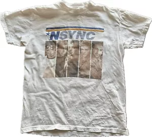 Vintage Y2K NSYNC White Band Tee Größe M T-Shirt Jugend 10-12 Hanes Heavyweight - Bild 1 von 11