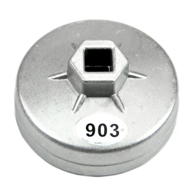 74mm 14 Flute Oil Filter Wrench Tool Housing Cap Cup Socket Removal  Wrench Tool - Image 1 of 4