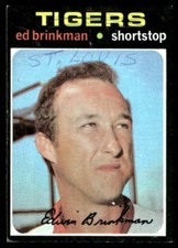 1971 Topps #389 Ed Brinkman  Detroit Tigers Low Grade Filler (MK)