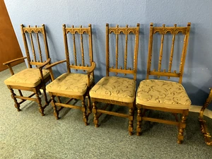 4 Ercol Dining Chairs Including 2 Carver Armchairs - Picture 1 of 5
