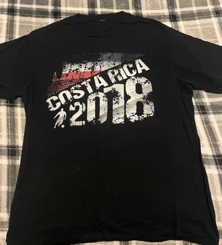 Costa Rica soccer futbol size large men Cover