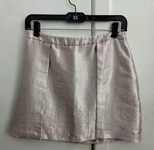 Kimchi Blue Barbiecore Pink Skirt 6 Metallic A-Line Short Retro Y2K - Picture 1 of 5