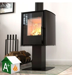 Hitze Kaminofen CANE SF Raumluftunabhängig 6,5kW schwarz + BAUART1+BIMSCH V II - Bild 1 von 5