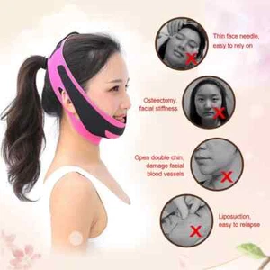 V Face Line Slim Chin Cheek Lift Up Slimming Mask Anti Aging Belt Strap Band - Picture 1 of 4