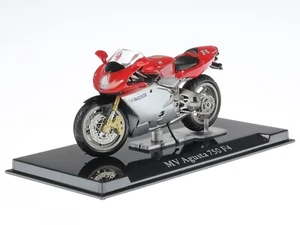 MV Agusta 750 F4 silver-rot Superbike bike model 10102 Atlas 1:24 - Picture 1 of 4