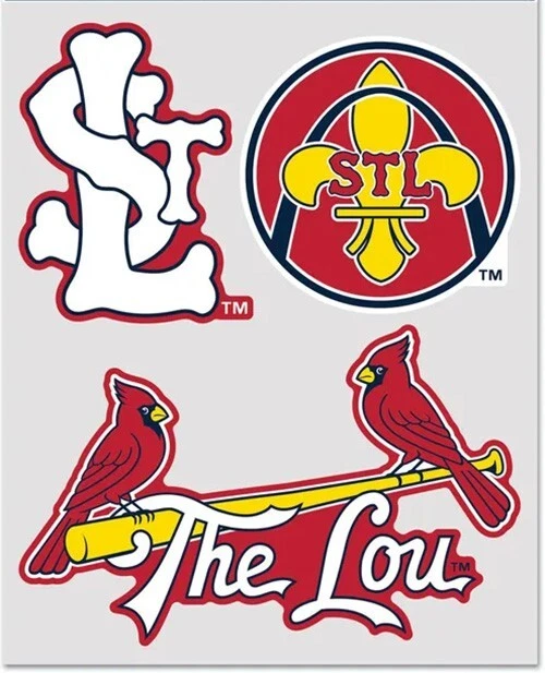 St. Louis Cardinals "The Lou" Multi-Use Decal 3 Fan Pack - Image 1 of 1