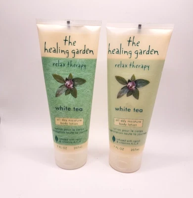 Lot of 2 The Healing Garden Relax Therapy Moisture Body Lotion White Tea 7oz - Image 1 of 2