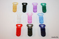10 PLASTIC DUMMY CLIPS - T-CLIP STYLE