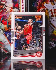 2020-21 Panini Donruss #153 Trae Young Purple Press Proof /199 - Bild 1 von 2