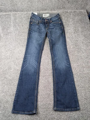 Pantalones de mezclilla elásticos Ariat REAL Rosa Boot Jeans para mujer 25R azul tiro perfecto corte bota Foto 1 de 4