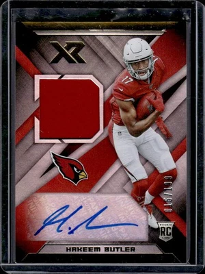 2019 Panini XR #RSA-26 Hakeem Butler Rookie Swatch Autographs Gold Excellent/RAw - Image 1 of 2