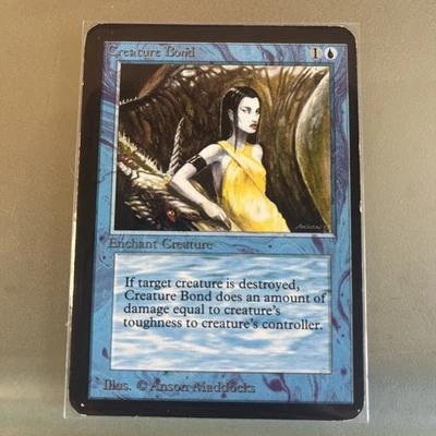 Mtg *miscut* Alpha Creature Bond LP - Image 1 of 2