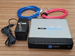 Linksys / Cisco SLM2008 8-port Gigabit Smart Switch + AC Adapter - Picture 1 of 8