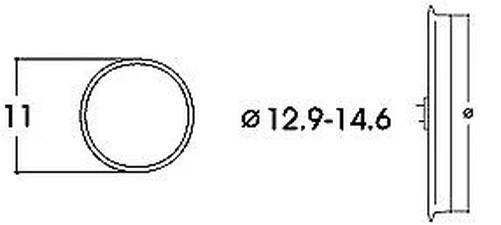 Roco Echelle HO 12,9 - 14,6mm Bandages de Roues - Pack de 10 (40070)