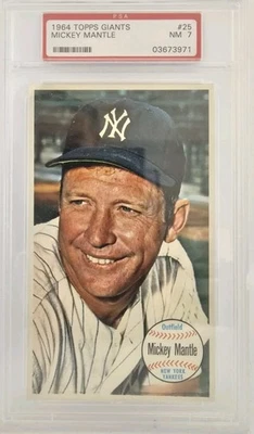 1964 Topps Giants Mickey Mantle #25 PSA 7 - Image 1 of 2