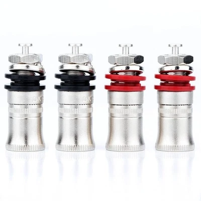 4 Pcs Solder Free Speaker Amplifier Binding Post Terminal Banana Plug Socket - Image 1 of 4