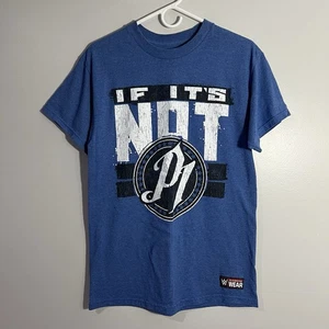 WWE Aj Styles P1 Phenomenal One Wrestling Blue Short Sleeve T-Shirt Mens Medium - Picture 1 of 6