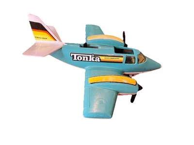 Avión Tonka Hand Commander 1979 de colección turbo utilería avión azul plástico Foto 1 de 4