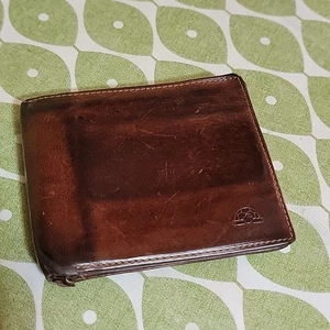 Vintage Tony Perotti Brown Genuine Italian Leather Wallet - Picture 1 of 10